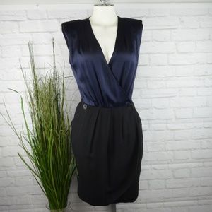 Whistles Silk topped wrap dress